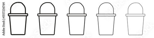 Bucket icon vector, Symbol, logo illustrations