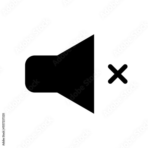 muted glyph icon