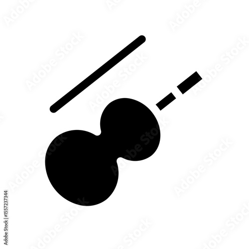 guitar glyph icon