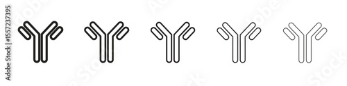 Antibody icon vector, Symbol, logo illustrations