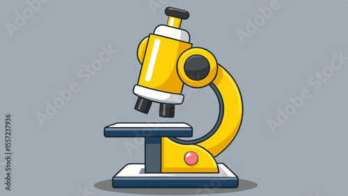 3d robotic arm with a sign isolated on gray backgrund.