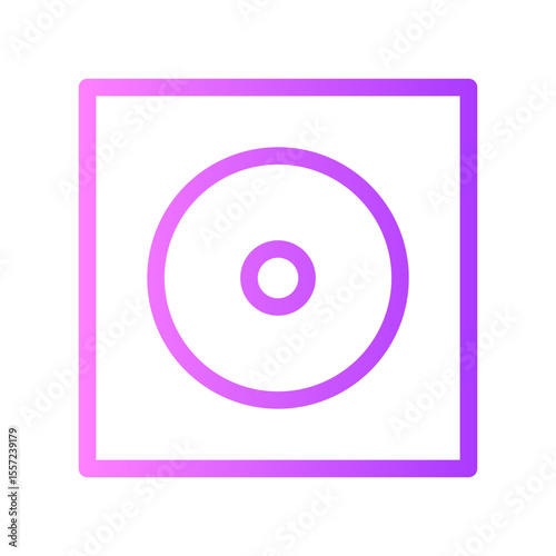 compact disc gradient icon