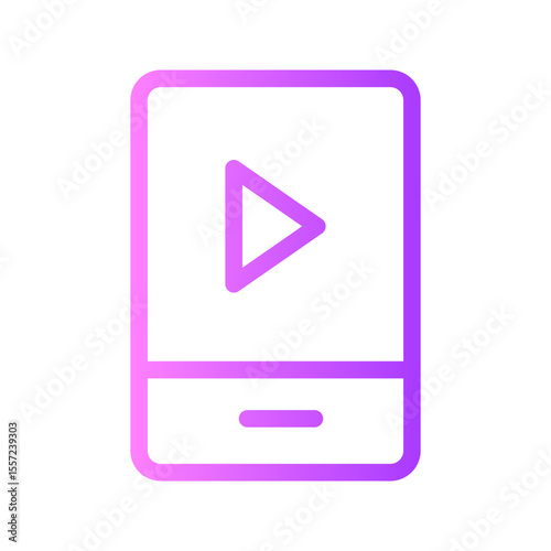 music player gradient icon