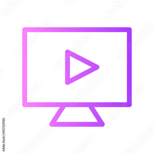 video player gradient icon