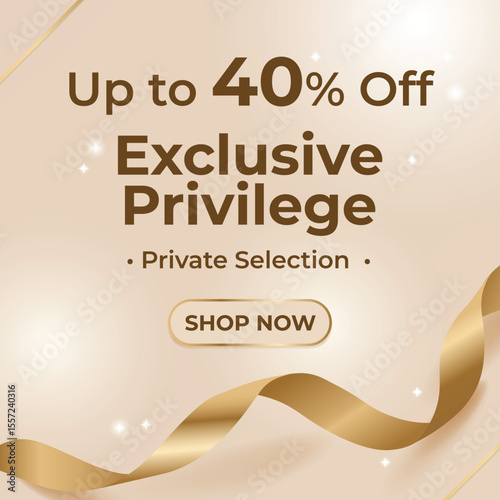 Exclusive Privilege Premium Sale Banner