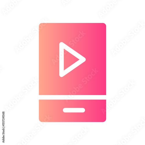 music player gradient icon