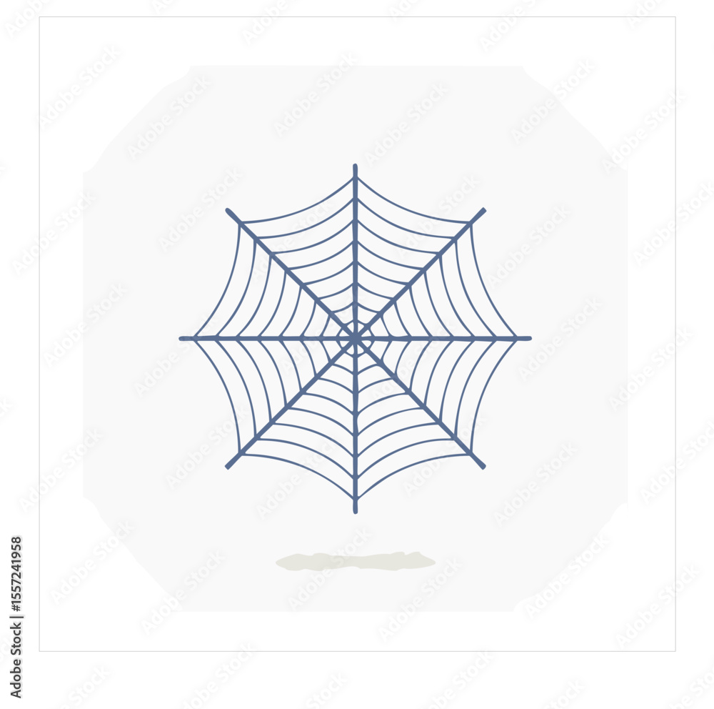 Obraz premium Minimalist spiderweb design halloween decoration