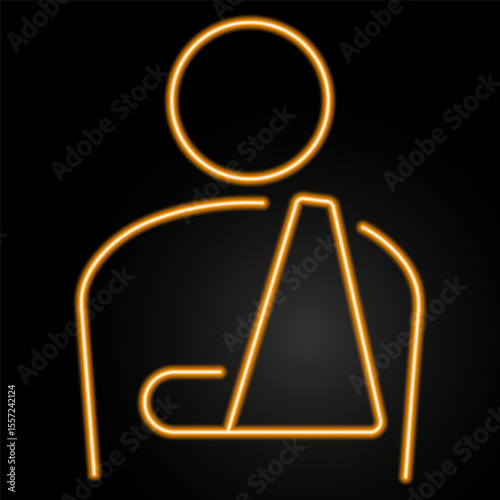 slinga neon sign, modern glowing banner design, colorful modern design trend on black background. Vector illustration.