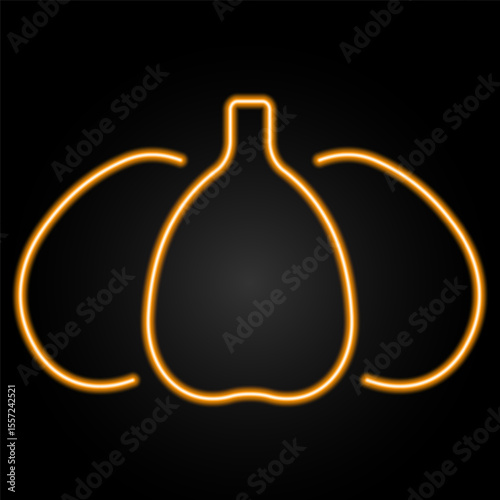 thanksgiving day neon sign, modern glowing banner design, colorful modern design trend on black background. Vector illustration.