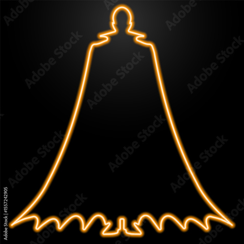 vampire neon sign, modern glowing banner design, colorful modern design trend on black background. Vector illustration.