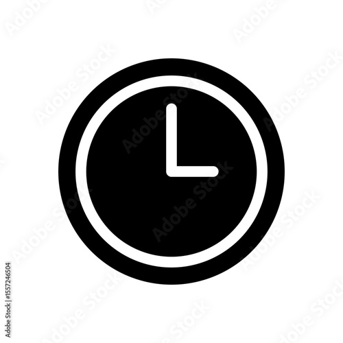 clock glyph icon
