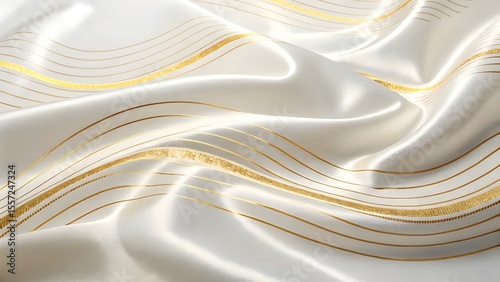abstract background with golden waves