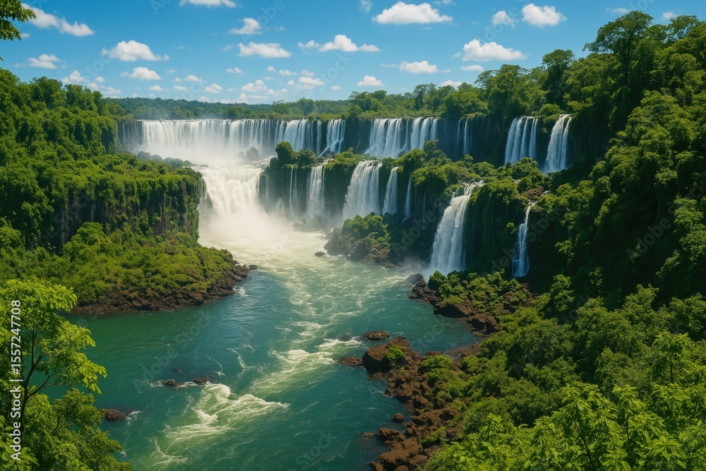 Fototapeta premium Summer scenes at the iconic waterfall nature reserve