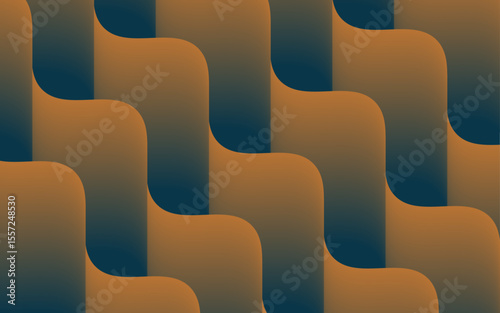 A soft, dynamic wallpaper with a flowing twist of golden wavy lines and curves creating a voluminous spiral effect on an abstract gradient background