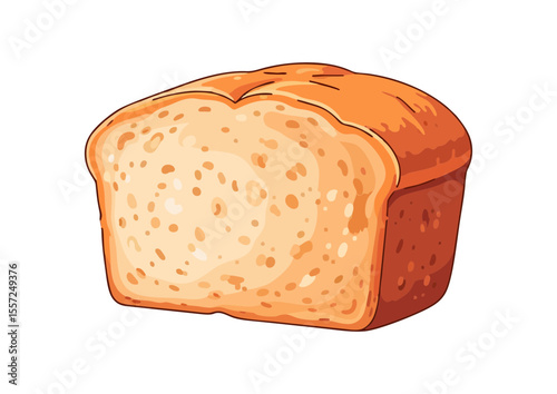 Slice of pumpkin bread with soft texture