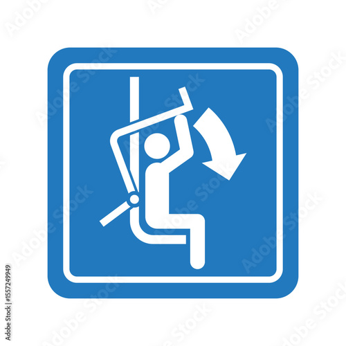 Lower Safety Bar Ski Chairlift