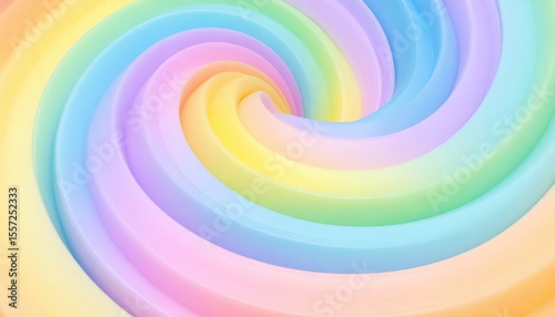 Colorful swirling pastel patterns creating a vibrant and harmonious visual effect