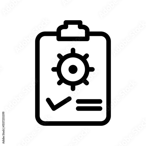 job description line icon