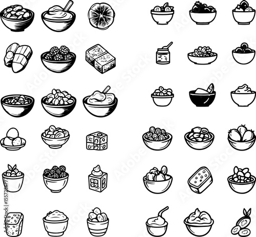 cereal cereal icon breakfast cereal cereal bowl cereal with milk cereal flakes granola cereal cornflakes oat cereal rice cereal cereal with fruit cereal with sugar cereal with honey c