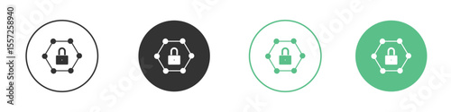 Private network icon Vector simple flat graphic illustration.