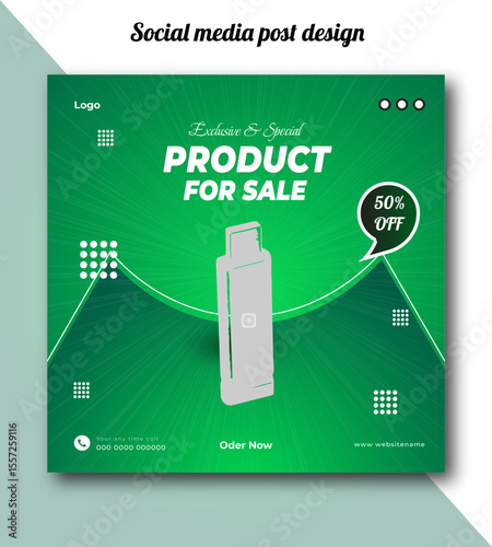 Exclusive and special pen drive product for sale social media post design template