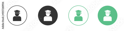Graduated icon Vector simple flat graphic illustration.
