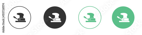 Floor sanding machine icon Vector simple flat graphic illustration.