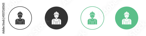 Engineer icon Vector simple flat graphic illustration.