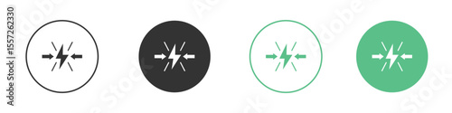 Conflict icon Vector simple flat graphic illustration.