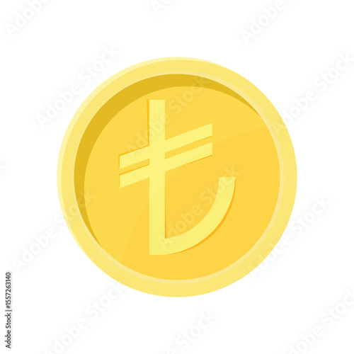 Lira Turkey Coin Internet Currency Concept