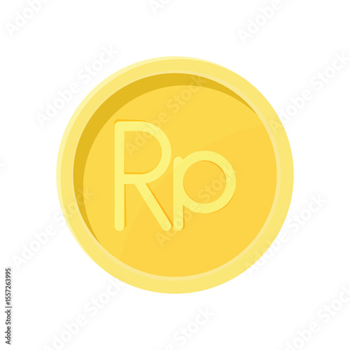 Rupiah Indonesia Coin Internet Currency Concept