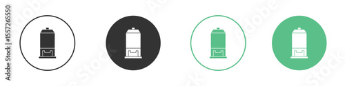 Silo icon Vector simple flat graphic illustration.