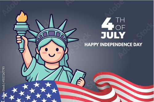 vector of united states independence day