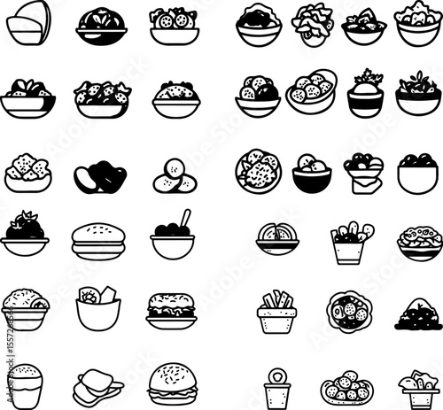 falafel Middle Eastern cuisine vegetarian food icon chickpea deep-fried savory food design falafel ball food art falafel wrap pita food styling falafel dish food presentation falafel