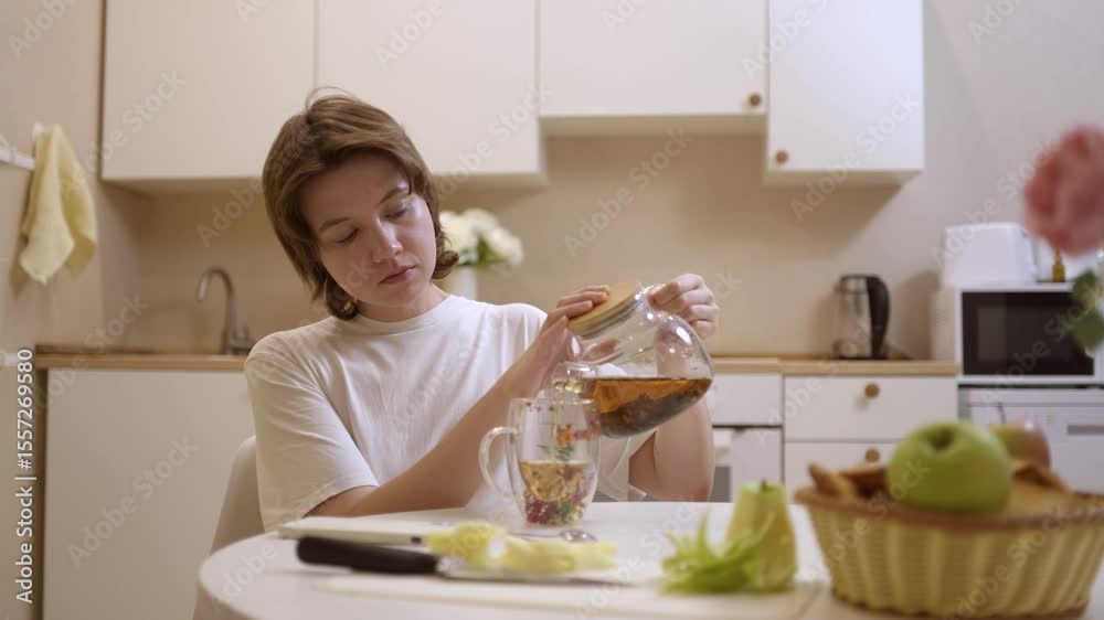 A young woman enjoys various foods and drinks, capturing authentic eating moments and genuine pleasure. Perfect for food, lifestyle, and wellness content A young woman enjoys various foods and drinks, capturing authentic eating moments and genuine pleasure. Perfect for food, lifestyle, and wellness content