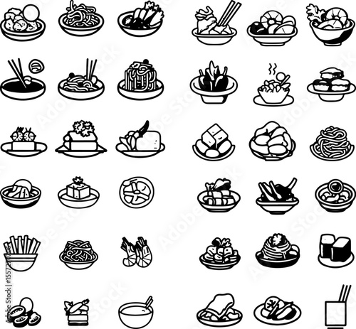 pad thai Thai cuisine noodles stir-fry food icon Asian food food design Thai noodles food art savory pad thai dish food presentation food styling pad thai bowl food garnish pad thai i