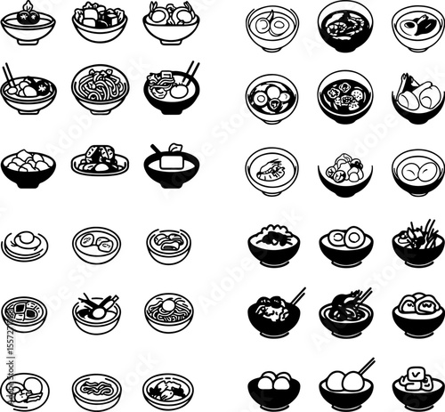 laksa Thai cuisine Malaysian cuisine soup noodles spicy curry food icon food design laksa soup rice noodles food art coconut milk shrimp chicken laksa food styling laksa bowl food pre