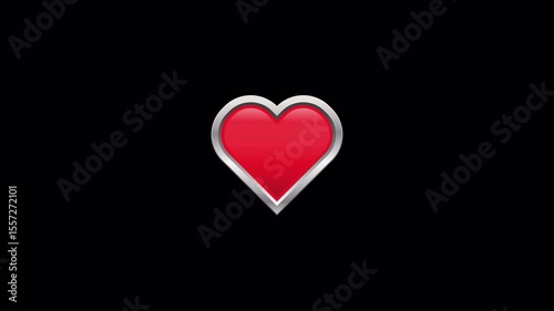 energetic red heart