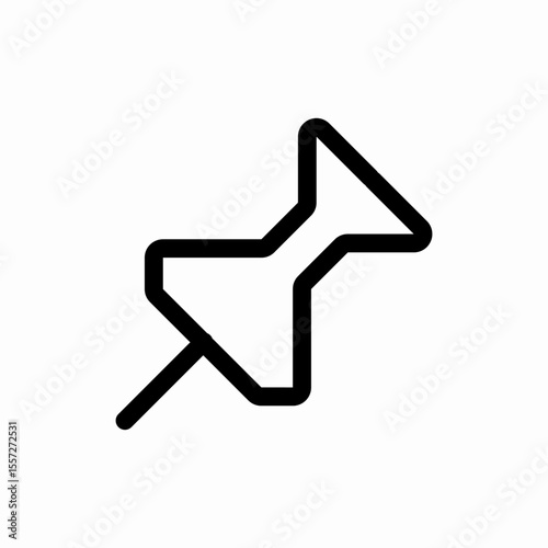 pin  icon vector sign