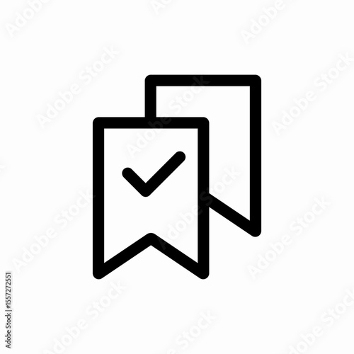 bookmark favorite save marker icon vector sign