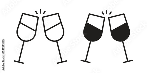 Wine toast icon