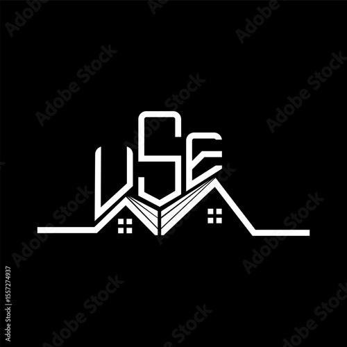 USE Real State logo design, USE simple and modern logo. USE luxurious alphabet design
