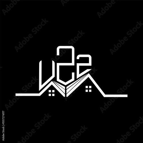 UZZ Real State logo design, UZZ simple and modern logo. UZZ luxurious alphabet design
