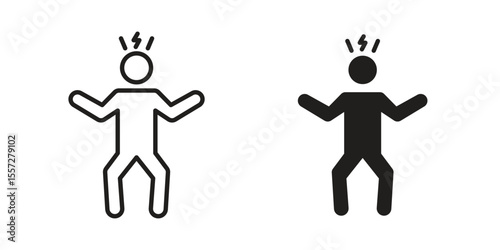 Irritated human icon