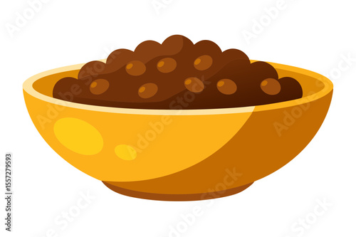 Yellow Bowl of Chocolate or Snack Balls