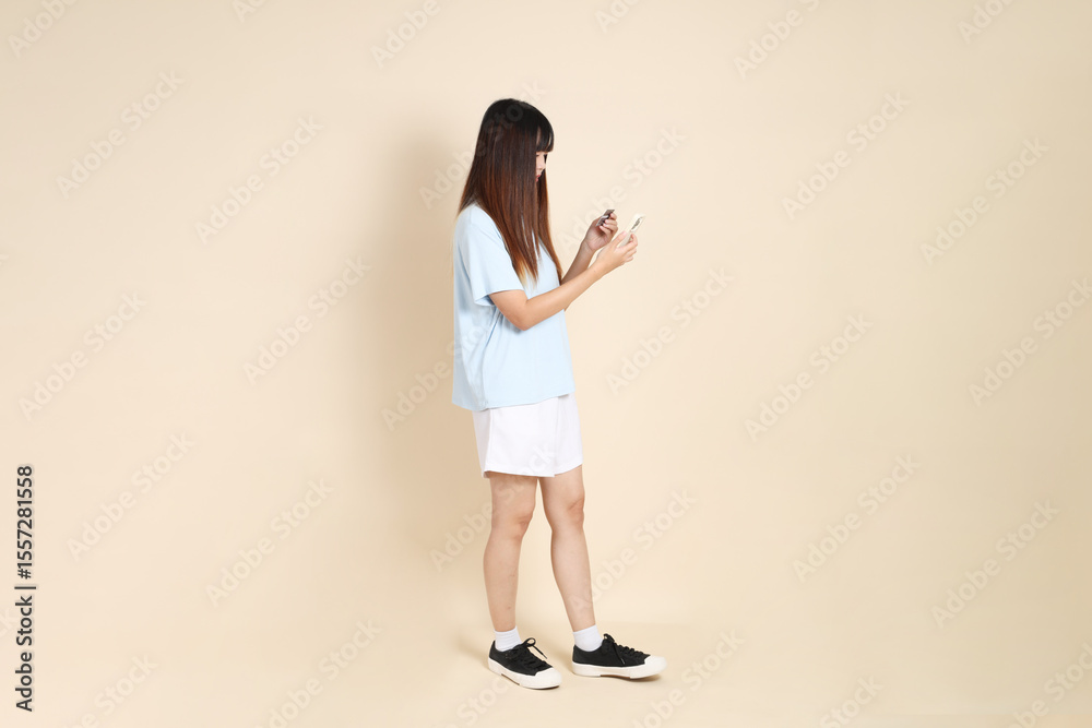 20s Asian Woman in casual clothes 20s Asian Woman in casual clothes