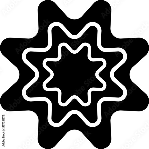 black star label