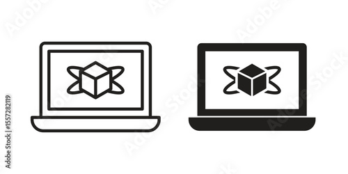 Computer simulation icon