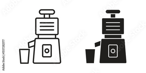 Cold pressed juicer icon