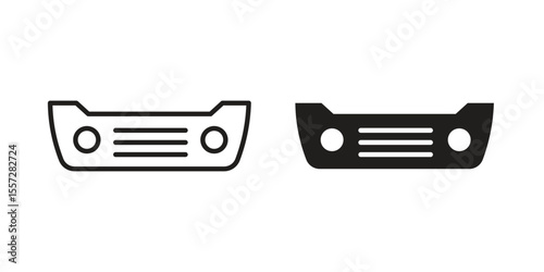 Car bumper icon
